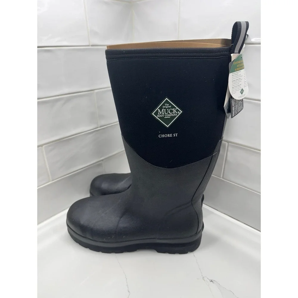 Muck Boots men's Chore Classic tall Waterproof‎ Rubber Boots steel toe men's 11
